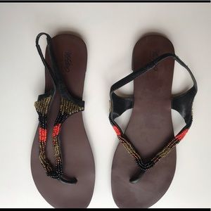 Mossimo beaded sandals